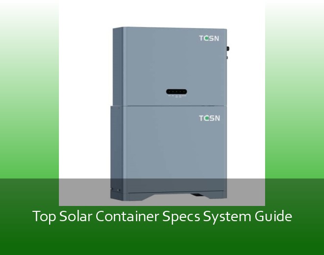 Top Solar Container Specs System Guide